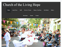 Tablet Screenshot of churchofthelivinghope.org